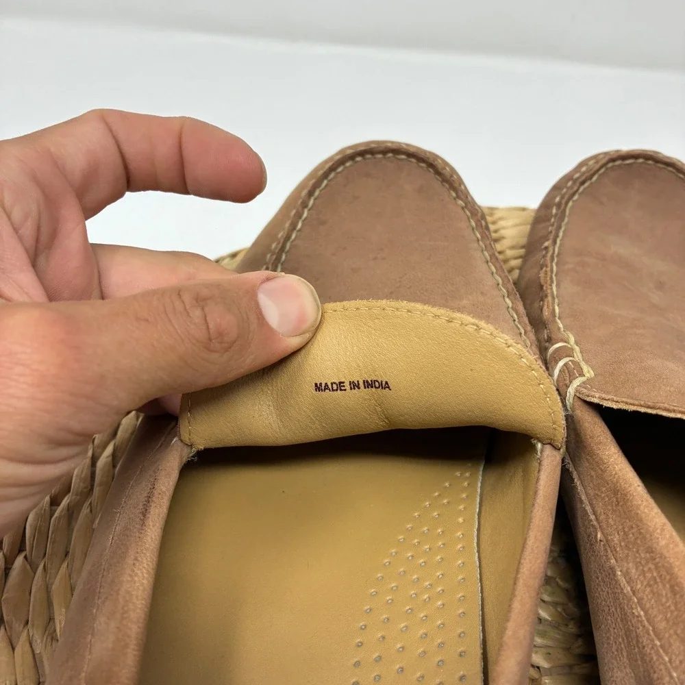 Cole Haan Henderson Venetian Loafers Shoes Mens 12 M Tan Brown Nubuck Leather